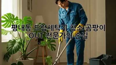평내동 드럼세탁기 청소✨ 곰팡이 OUT! 전문가의 손길🙌